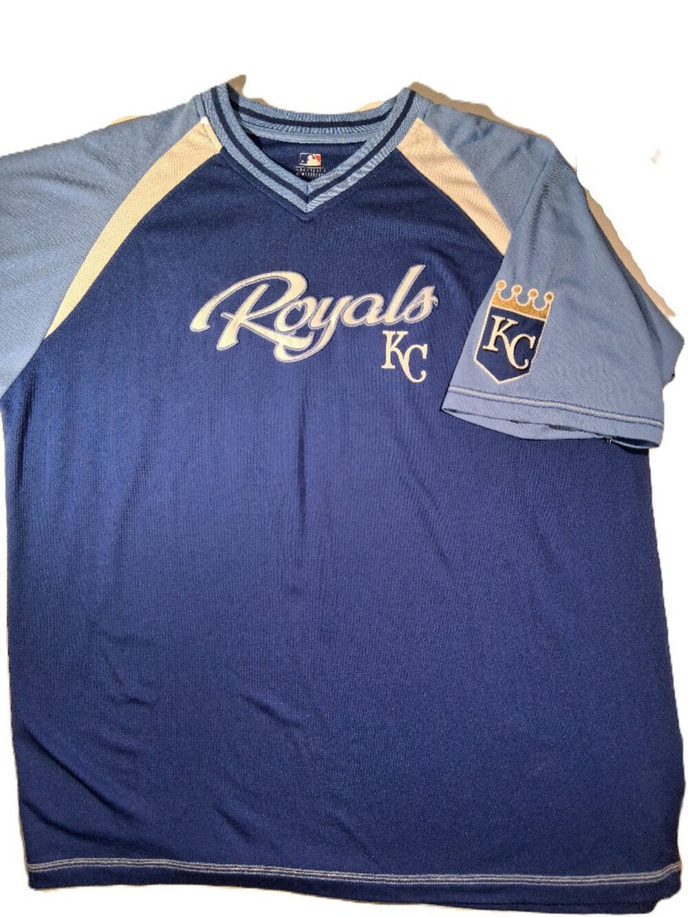 Vintage Kansas City Royals Billy Butler #16 MLB V-Neck Jersey Shirt - Men's 2XL